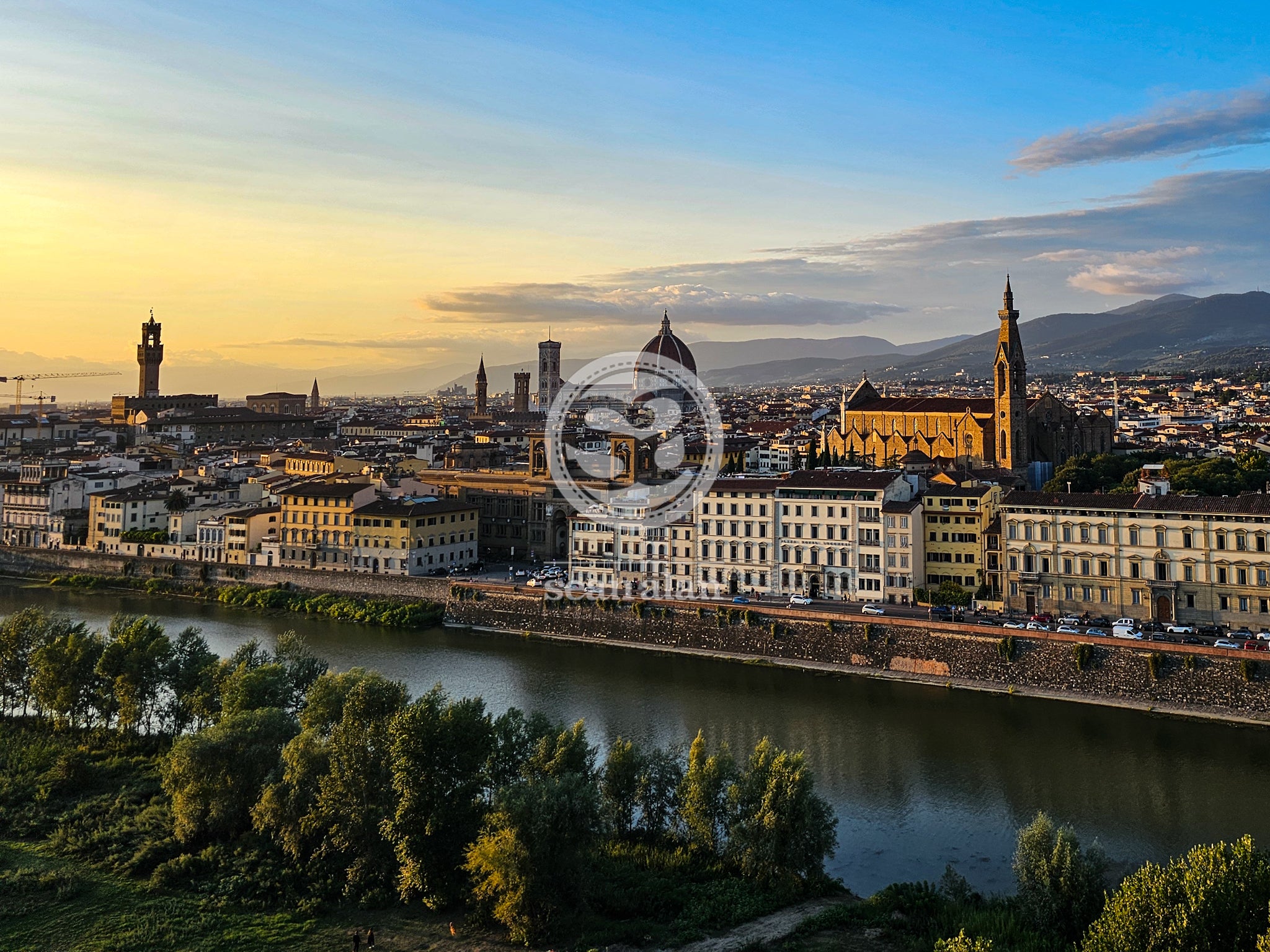 Florence Skyline at Sunset