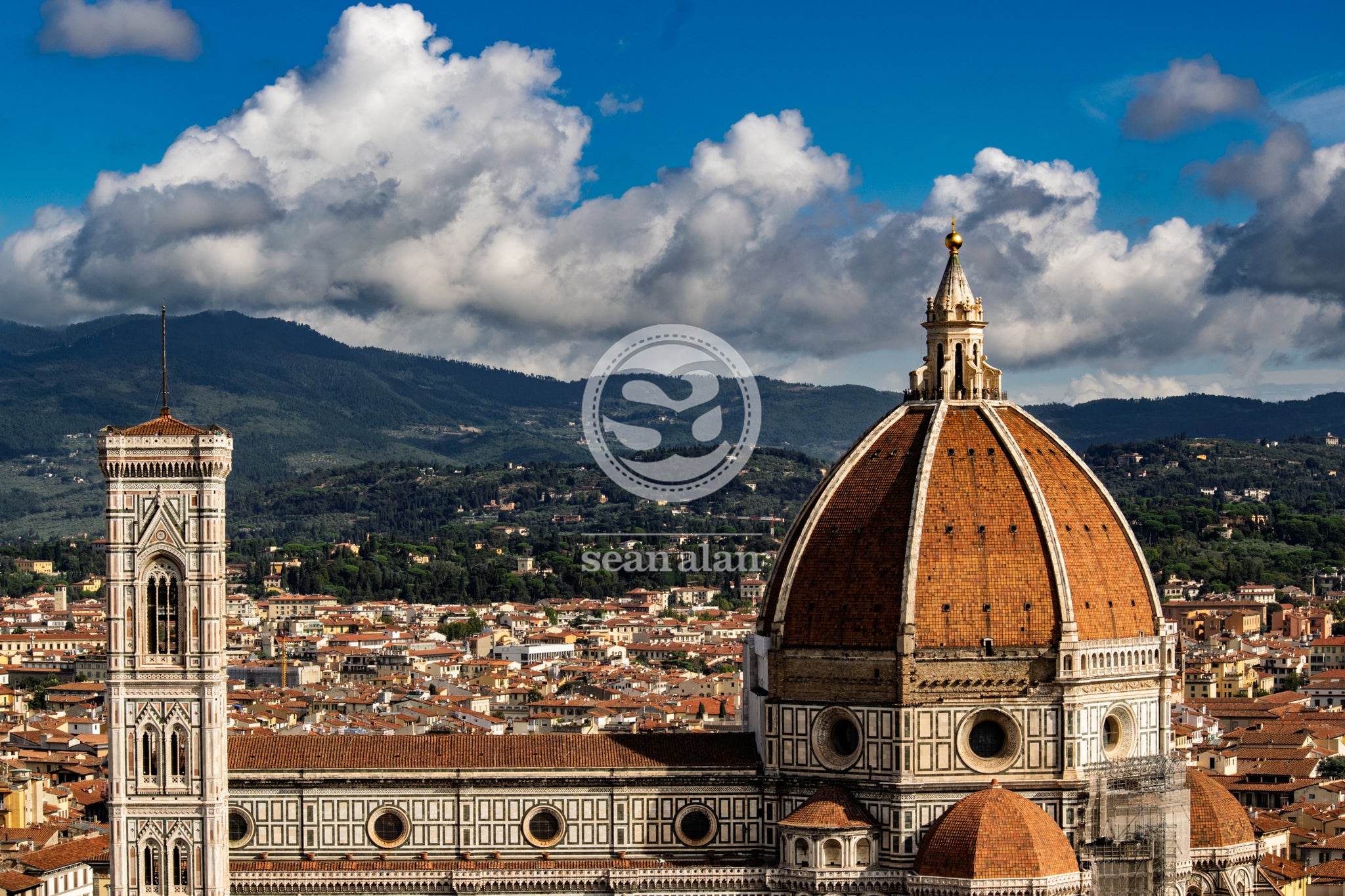 Florence Cathedral Against Tuscan Hills